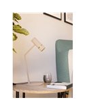 Lámpara de mesa con estilo CAMINIA, arena y latón cepillado, GU10 incluido 4,7W, 3000K