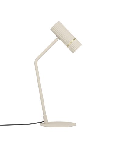 Luminária de mesa estilosa CAMINIA, latão areia e escovado, GU10 incluso, 4,7W, 3000K