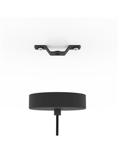 Suspension ronde Ø235mm avec fil doré VENEZUELA, E27 (non incl.)