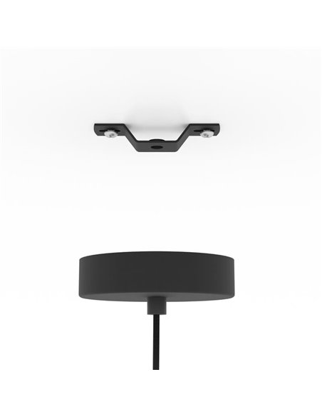 Luminária pendente redonda Ø235mm com fio dourado VENEZUELA, E27 (não incl.)