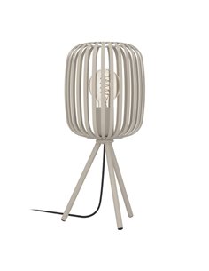 Lampe de table à 3 pieds, en bandes métalliques sable ROMAZZINA, E27