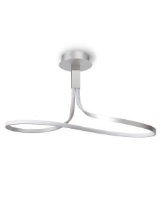 Plafonnier LED Mantra 40 W à intensité variable, chrome 3 000 K, Nur 4980 4995 | LeonLeds