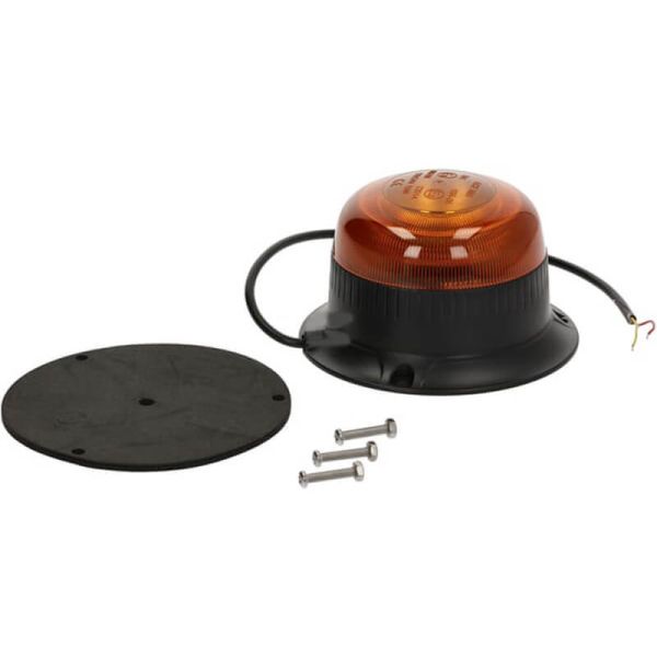 Rotativo LED mini ámbar Ø86x67mm 15W TA1 IP66 R65 R10 sujeción atornillada