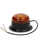 Rotativo LED mini ámbar Ø86x67mm 15W TA1 IP66 R65 R10 sujeción atornillada
