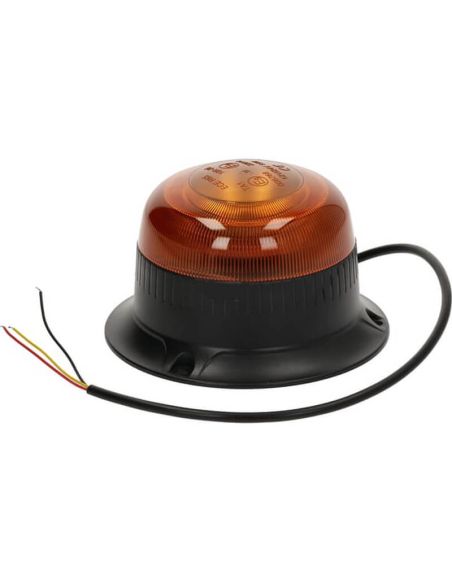 Rotativo LED mini ámbar Ø86x67mm 15W TA1 IP66 R65 R10 sujeción atornillada