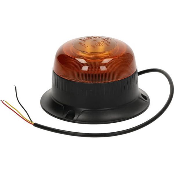 Rotativo LED mini ámbar Ø86x67mm 15W TA1 IP66 R65 R10 sujeción atornillada