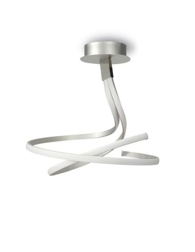 Plafonnier double argenté à intensité variable Nur 4981 4998 | LeonLeds