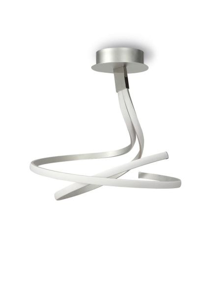 Plafonnier double argenté à intensité variable Nur 4981 4998 | LeonLeds