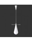 Lámpara de Techo colgante blanca de diseño moderno serie Toulon de Trio Lighting | LeonLeds Iluminación