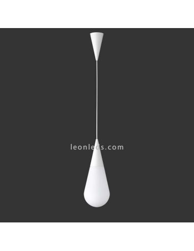 Lámpara de Techo colgante blanca de diseño moderno serie Toulon de Trio Lighting | LeonLeds Iluminación