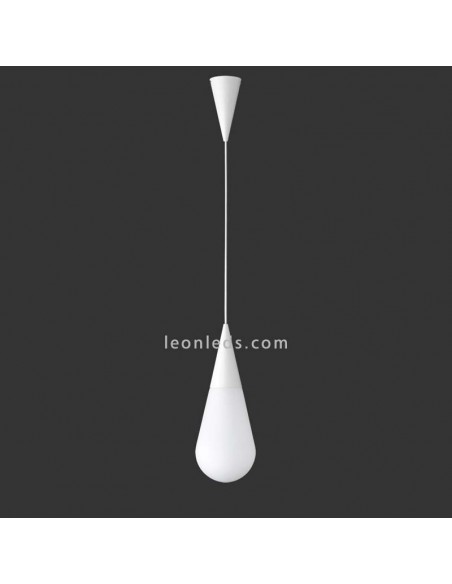 Lámpara de Techo colgante blanca de diseño moderno serie Toulon de Trio Lighting | LeonLeds Iluminación