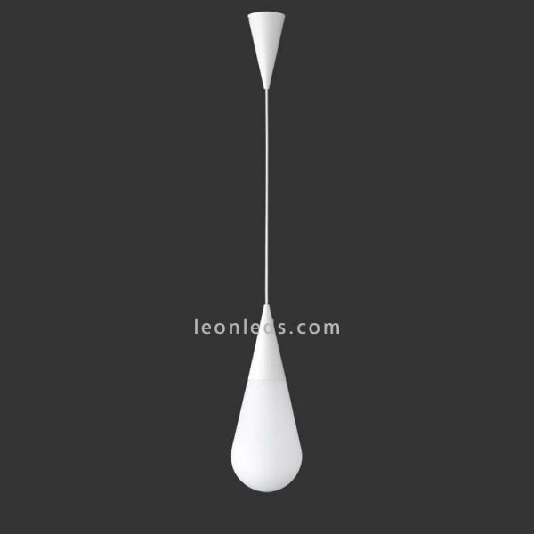Lámpara de Techo colgante blanca de diseño moderno serie Toulon de Trio Lighting | LeonLeds Iluminación