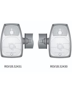 Phare RGV1B-FF avec clignotant gauche H4 12V, IP66, support latéral vertical, connecteur DT04-6P 2