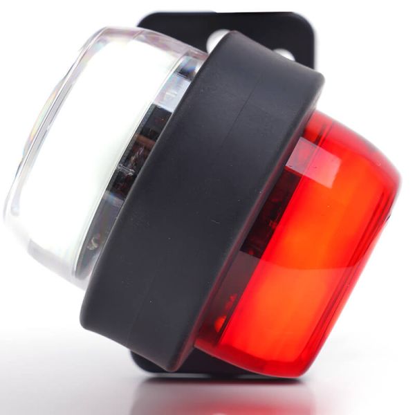 Galibo LED multifunción WAS W74.2A LOGO – 12/24V – efecto neón con emblema WAS, cable 33 cm, luz delantera blanca y lateral roja