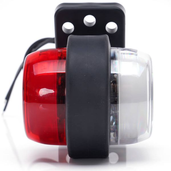 Galibo LED multifunción WAS W74.2A LOGO – 12/24V – efecto neón con emblema WAS, cable 33 cm, luz delantera blanca y lateral roja