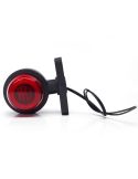 Galibo LED multifunción WAS W74.2A LOGO – 12/24V – efecto neón con emblema WAS, cable 33 cm, luz delantera blanca y lateral roja