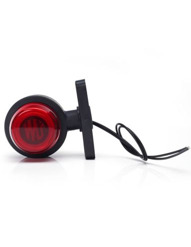 Galibo LED multifunción WAS W74.2A LOGO – 12/24V – efecto neón con emblema WAS, cable 33 cm, luz delantera blanca y lateral roja