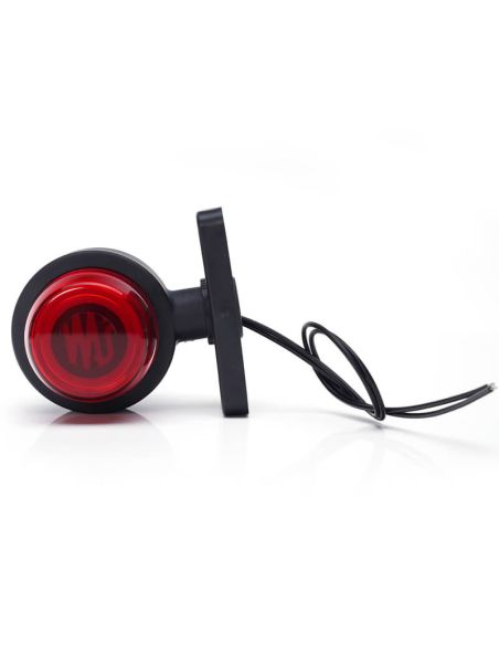 Galibo LED multifunción WAS W74.2A LOGO – 12/24V – efecto neón con emblema WAS, cable 33 cm, luz delantera blanca y lateral roja