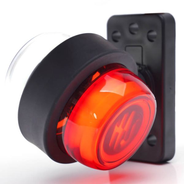 Galibo LED multifunción WAS W74.2A LOGO – 12/24V – efecto neón con emblema WAS, cable 33 cm, luz delantera blanca y lateral roja