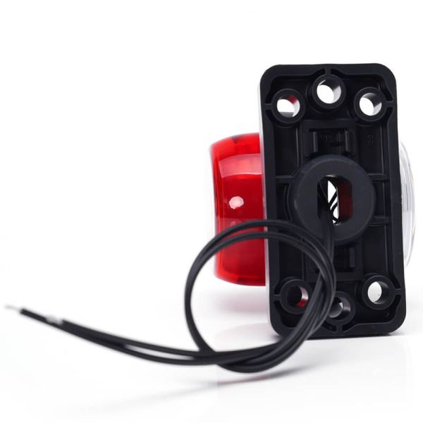 Galibo LED multifunción WAS W74.2A LOGO – 12/24V – efecto neón con emblema WAS, cable 33 cm, luz delantera blanca y lateral roja