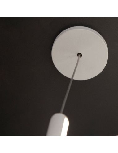 Lámpara de pie Vertical 7352 7351 negro blanco Mantra moderna detalle florón | LeonLeds