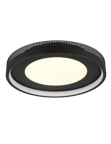 Luminária de teto redonda LED SOLEA Ø40cm 36W 4700lm, 3000K IP20 preta