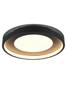 Plafonnier LED rond SOLEA Ø40cm 36W 4700lm, 3000K IP20 Noir