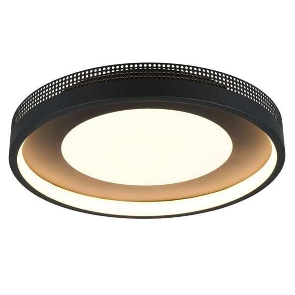 Luminária de teto redonda LED SOLEA Ø40cm 36W 4700lm, 3000K IP20 preta