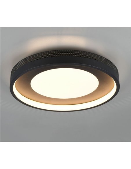 Luminária de teto redonda LED SOLEA Ø40cm 36W 4700lm, 3000K IP20 preta