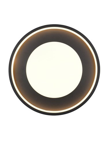 Luminária de teto redonda LED SOLEA Ø40cm 36W 4700lm, 3000K IP20 preta