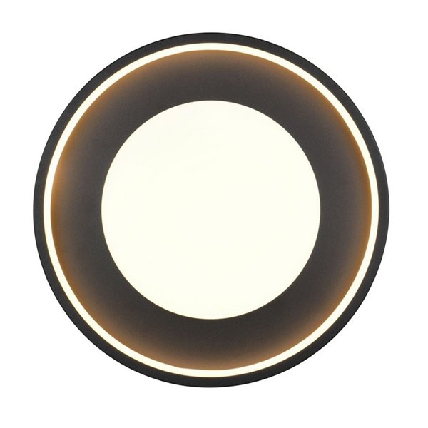 Luminária de teto redonda LED SOLEA Ø40cm 36W 4700lm, 3000K IP20 preta