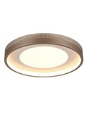 Plafón de techo redondo LED SOLEA Ø40cm 36W 4700lm, 3000K IP20 Marrón