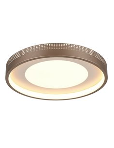 Plafonnier rond LED SOLEA Ø40cm 36W 4700lm, 3000K IP20 Marron