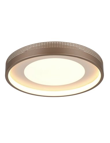 Plafón de techo redondo LED SOLEA Ø40cm 36W 4700lm, 3000K IP20 Marrón