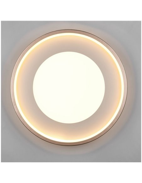 Plafón de techo redondo LED SOLEA Ø40cm 36W 4700lm, 3000K IP20 Marrón