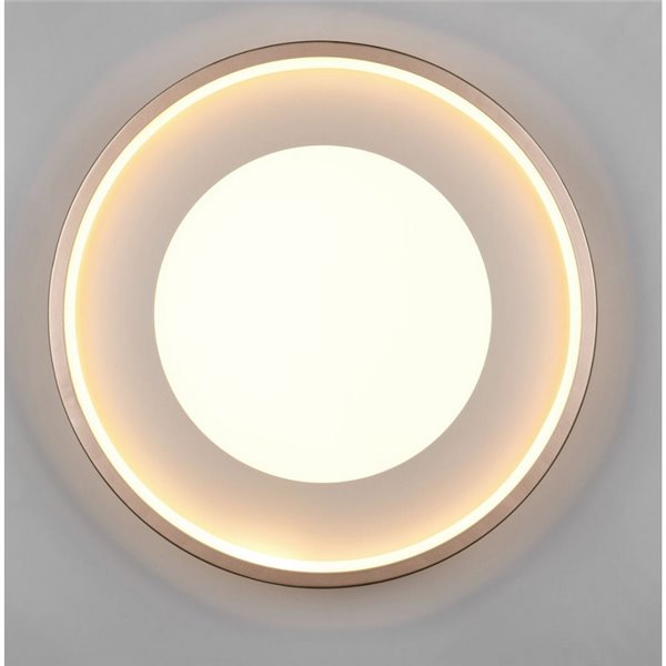 Plafón de techo redondo LED SOLEA Ø40cm 36W 4700lm, 3000K IP20 Marrón