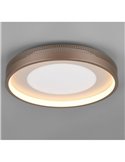 Plafón de techo redondo LED SOLEA Ø40cm 36W 4700lm, 3000K IP20 Marrón