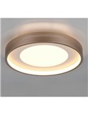 Luminária de teto redonda LED SOLEA Ø40cm 36W 4700lm, 3000K IP20 Castanho