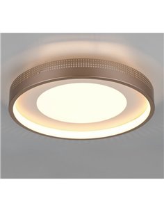 Plafón de techo redondo LED SOLEA Ø40cm 36W 4700lm, 3000K IP20 Marrón 2