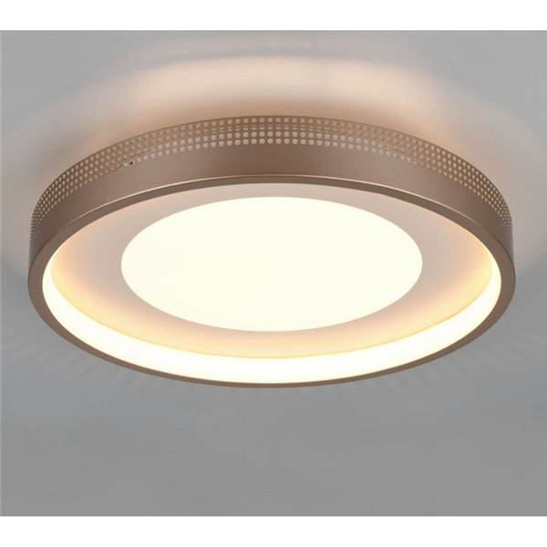 Luminária de teto redonda LED SOLEA Ø40cm 36W 4700lm, 3000K IP20 Castanho