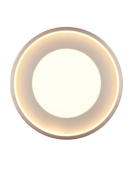 Plafonnier rond LED SOLEA Ø40cm 36W 4700lm, 3000K IP20 Marron