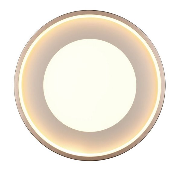 Plafón de techo redondo LED SOLEA Ø40cm 36W 4700lm, 3000K IP20 Marrón