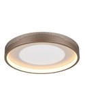 Plafonnier rond LED SOLEA Ø40cm 36W 4700lm, 3000K IP20 Marron