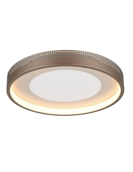 Luminária de teto redonda LED SOLEA Ø40cm 36W 4700lm, 3000K IP20 Castanho
