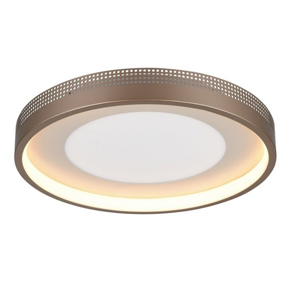 Plafonnier rond LED SOLEA Ø40cm 36W 4700lm, 3000K IP20 Marron