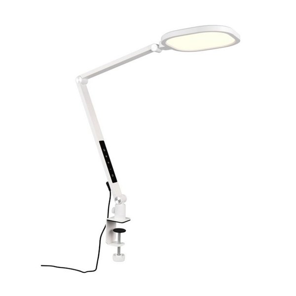 Lámpara de mesa LED estilo flexo multiposición SERVO 13,5W 1400lm regulable 3000+4200+6500K Blanco