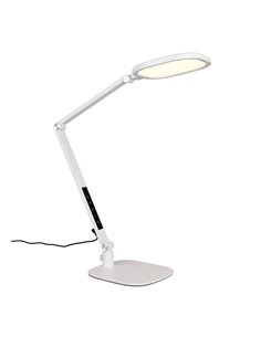 Lámpara de mesa LED estilo flexo multiposición SERVO 13,5W 1400lm regulable 3000+4200+6500K Blanco
