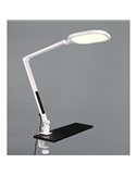Lámpara de mesa LED estilo flexo multiposición SERVO 13,5W 1400lm regulable 3000+4200+6500K Blanco