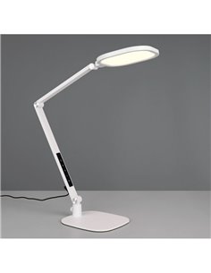 Lámpara de mesa LED estilo flexo multiposición SERVO 13,5W 1400lm regulable 3000+4200+6500K Blanco 2