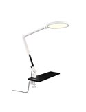 Lámpara de mesa LED estilo flexo multiposición SERVO 13,5W 1400lm regulable 3000+4200+6500K Blanco